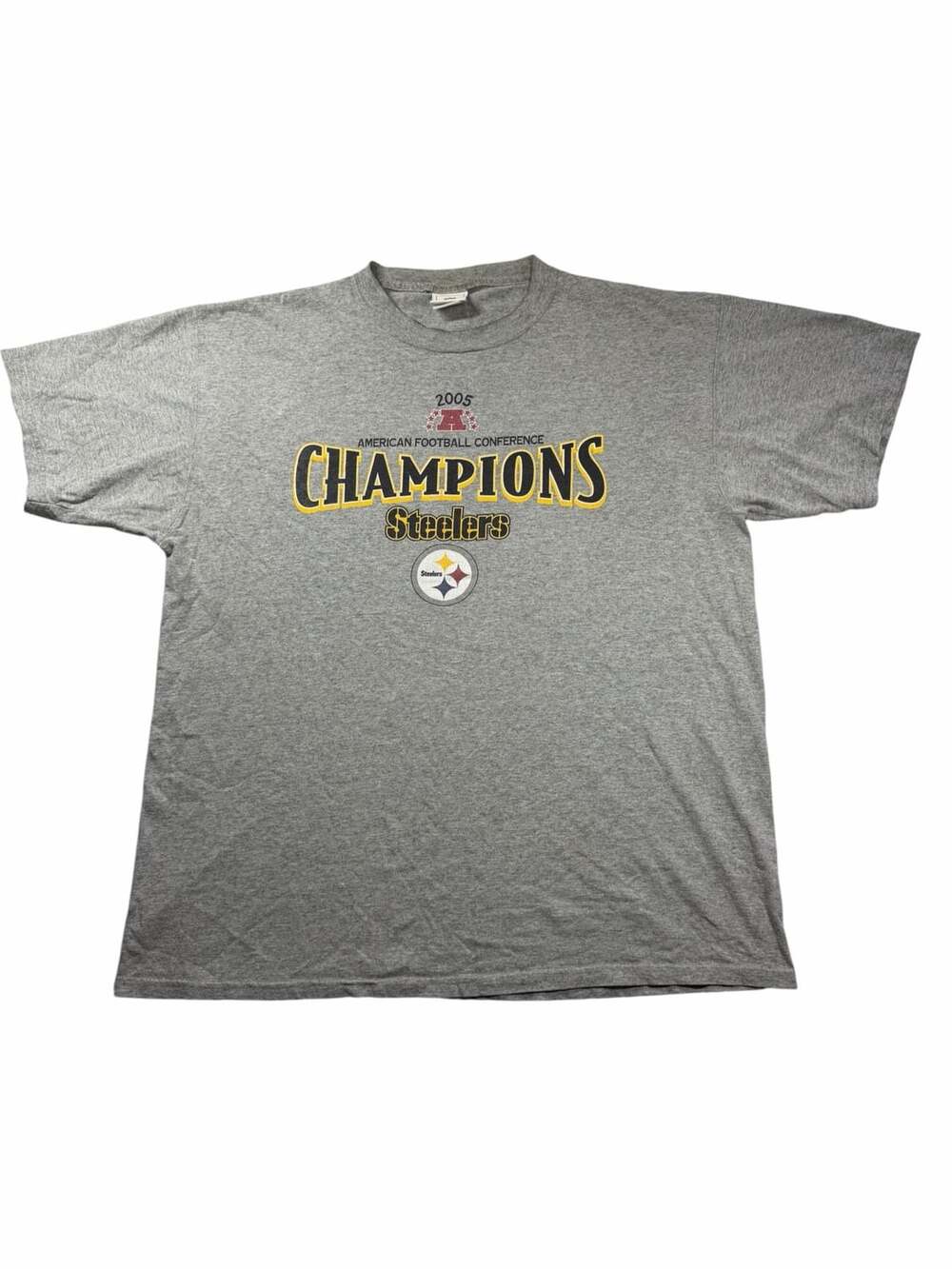 2005 Pittsburgh Steelers AFC Champions T Shirt Mens XL NFL Super Bowl XL